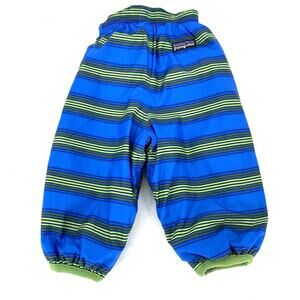 Patagonia Baby Snow pants Blue And Striped Reversible Size 3M
